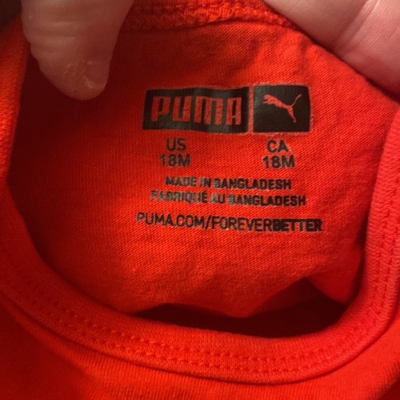 Set of 3 PUMA onesies size 18 months - Picture 9 of 9